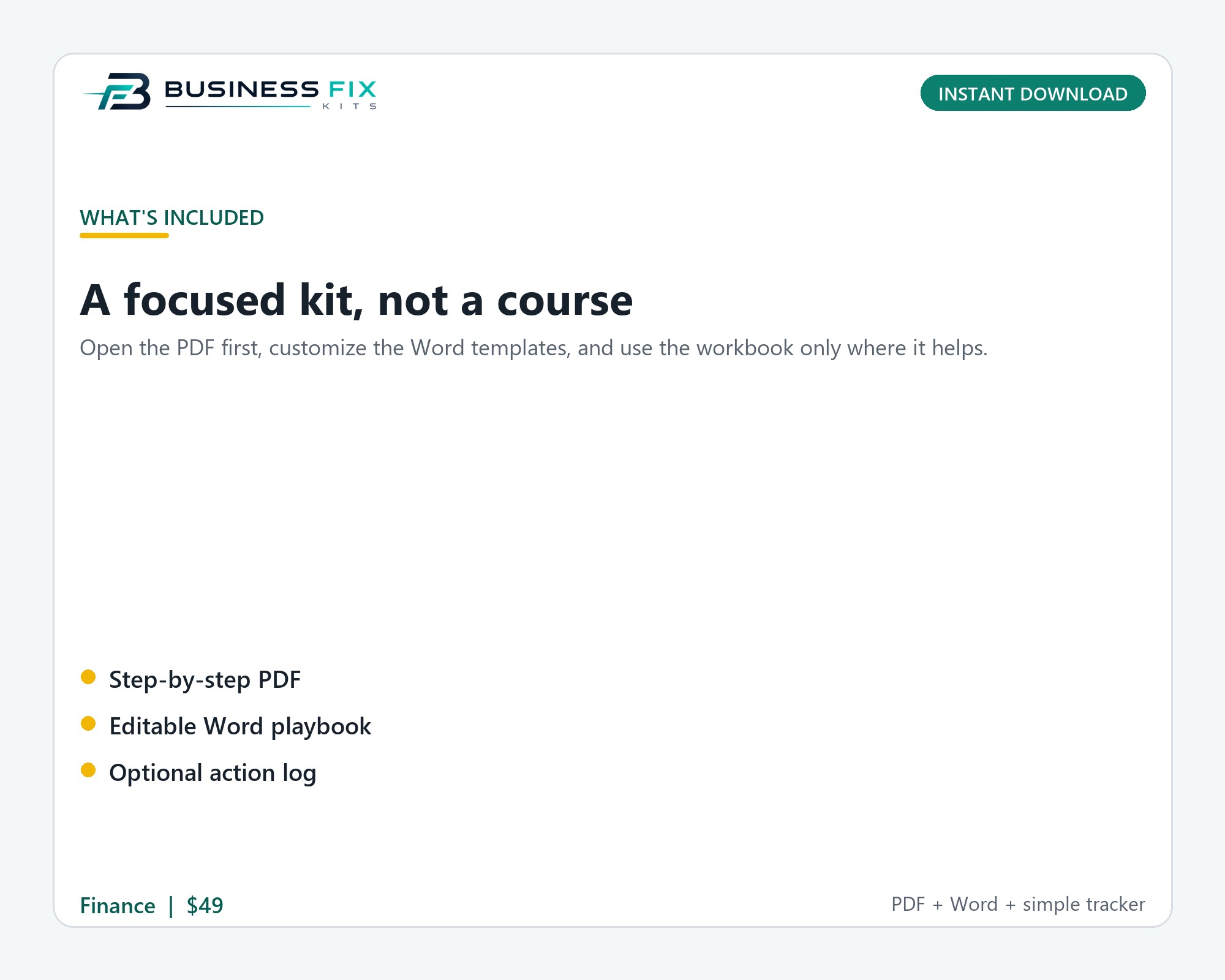 SBA EIDL Hardship and Default Cure Kit product photo