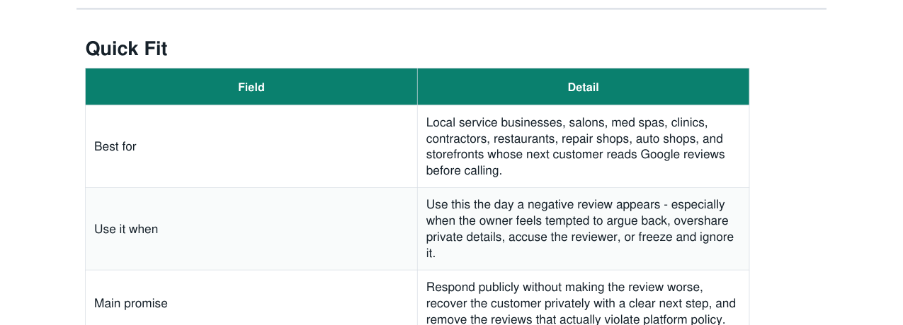 Bad Google Review Response + Recovery real file preview