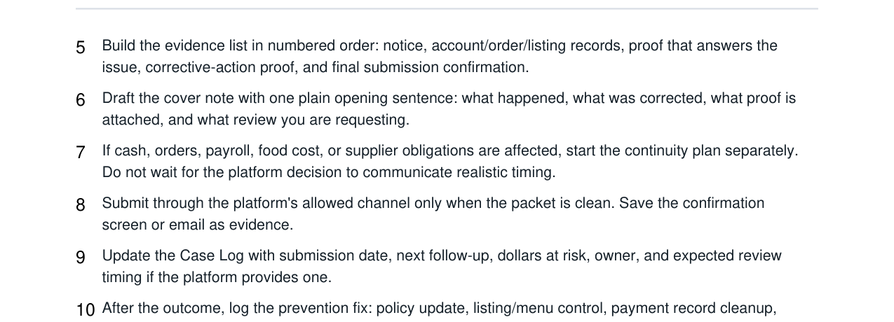 Square Account Deactivation + Funds Hold Response Kit real file preview