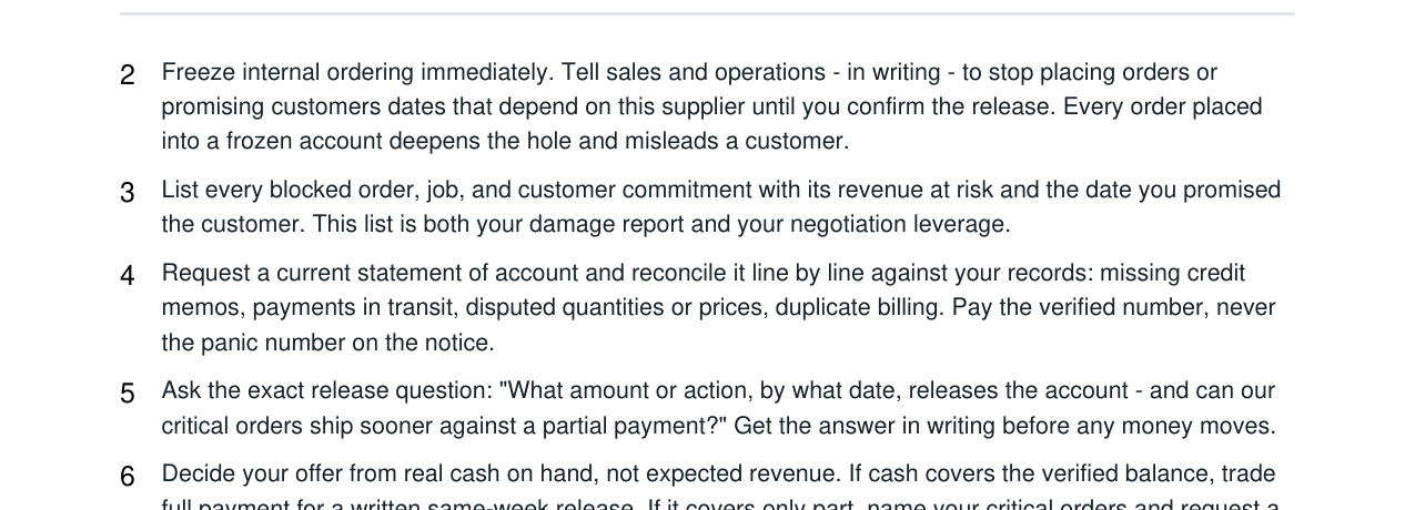 Vendor Credit Hold + Release Plan Kit real file preview